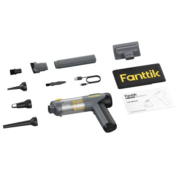 Fanttik Slim 4-in-1 Cordless Car Vacuum & Air Duster